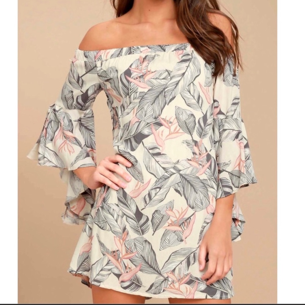 Lulu’s Off Shoulder Dress - Picture 1 of 4